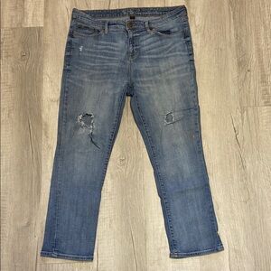 Women's Blue Distressed Gap Jeans